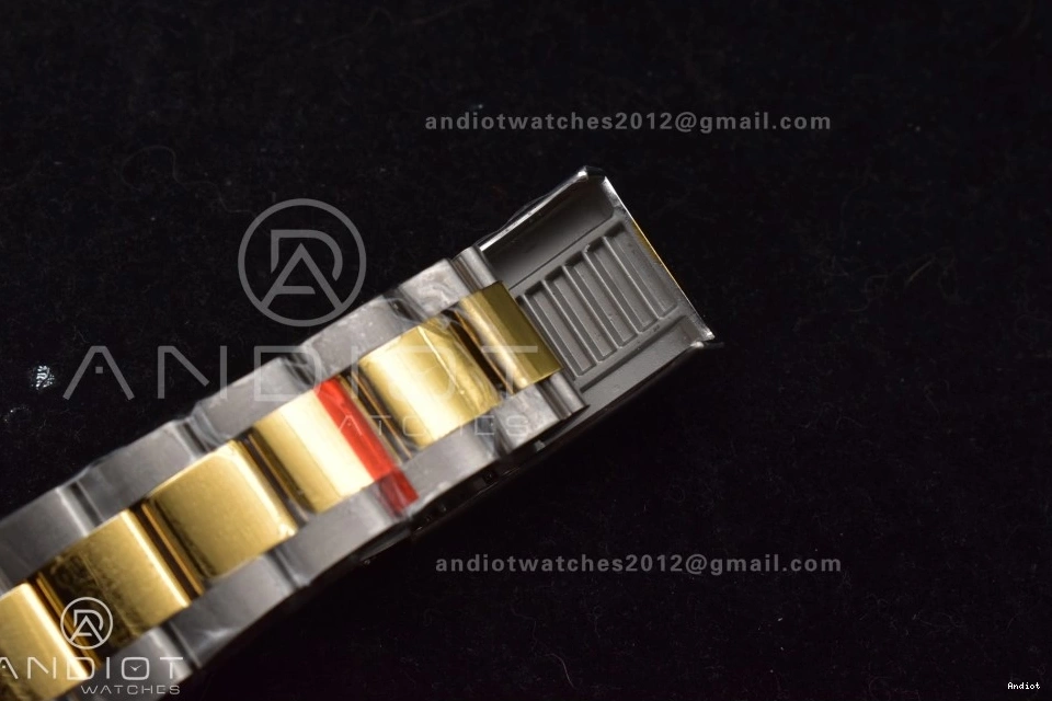 on Unisex Dial Black A2824 V Best GMF Edition Two Tone SS Sea-Dweller Bracelet 1061 YG 126603 YG SS 0729